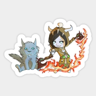 Chibi Enhancement Shaman Sticker